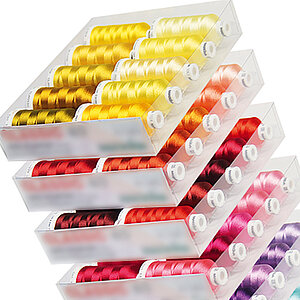 Polyester embroidery thread starter kit 10 colours