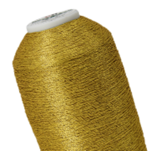 Metallisiertes Stickgarn in Gold