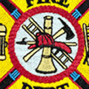 Fire fighter embroidered logo