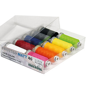 Matte polyester embroidery thread mini starter kit