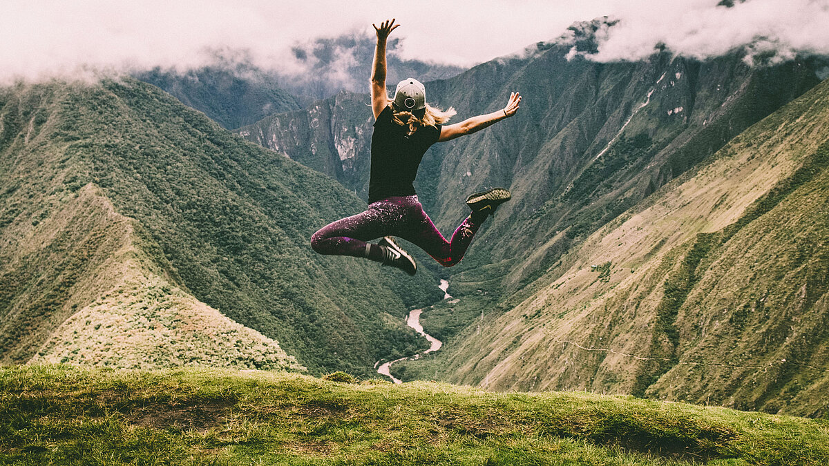 A jump for the nature A jump for the nature