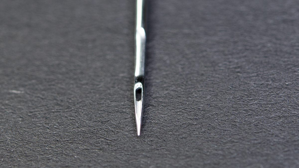 embroidery needle detail