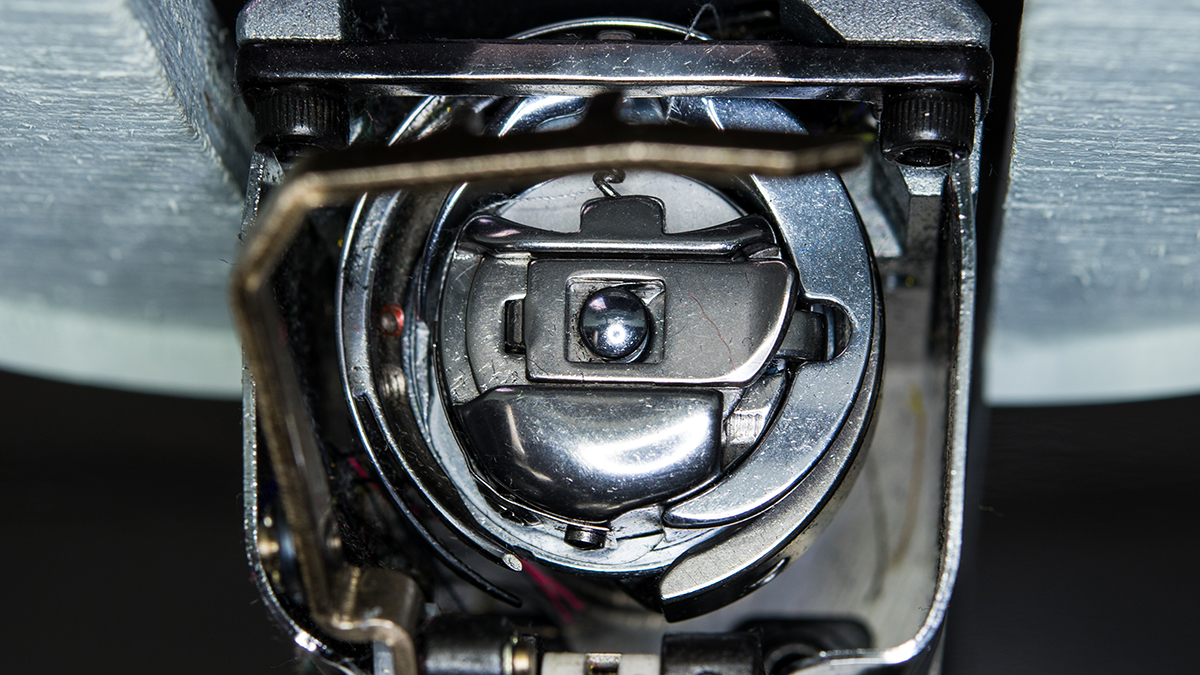 Embroidery machine detail
