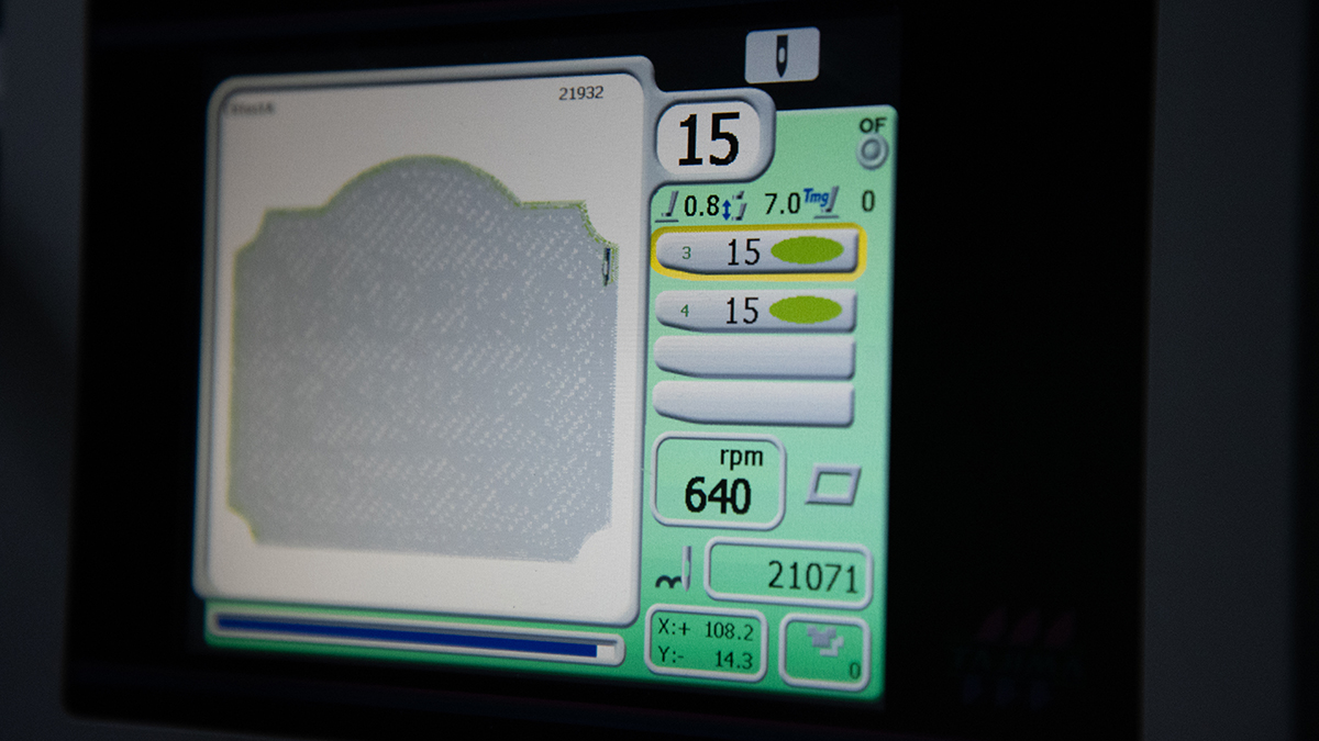 embroidery program on machine