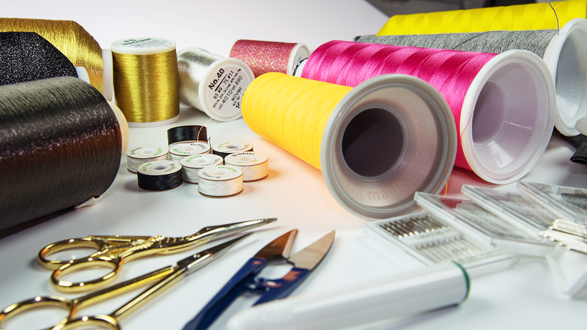 Embroidery tools and supplies