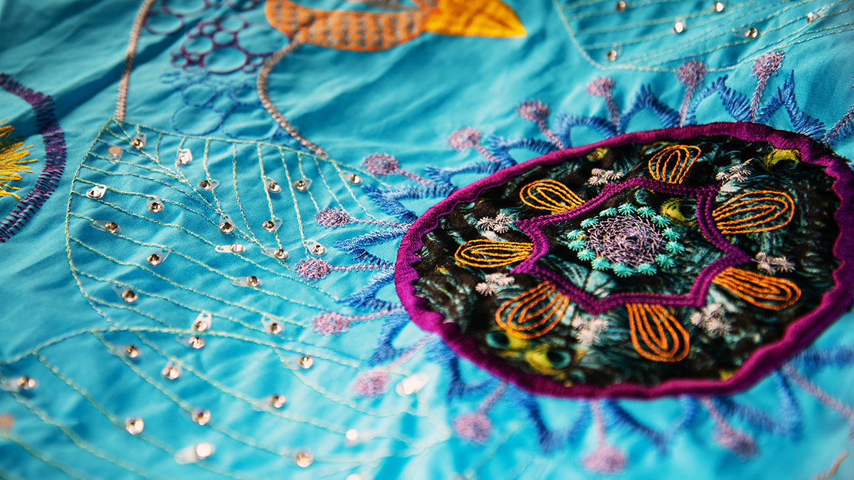 colourful embroidery design