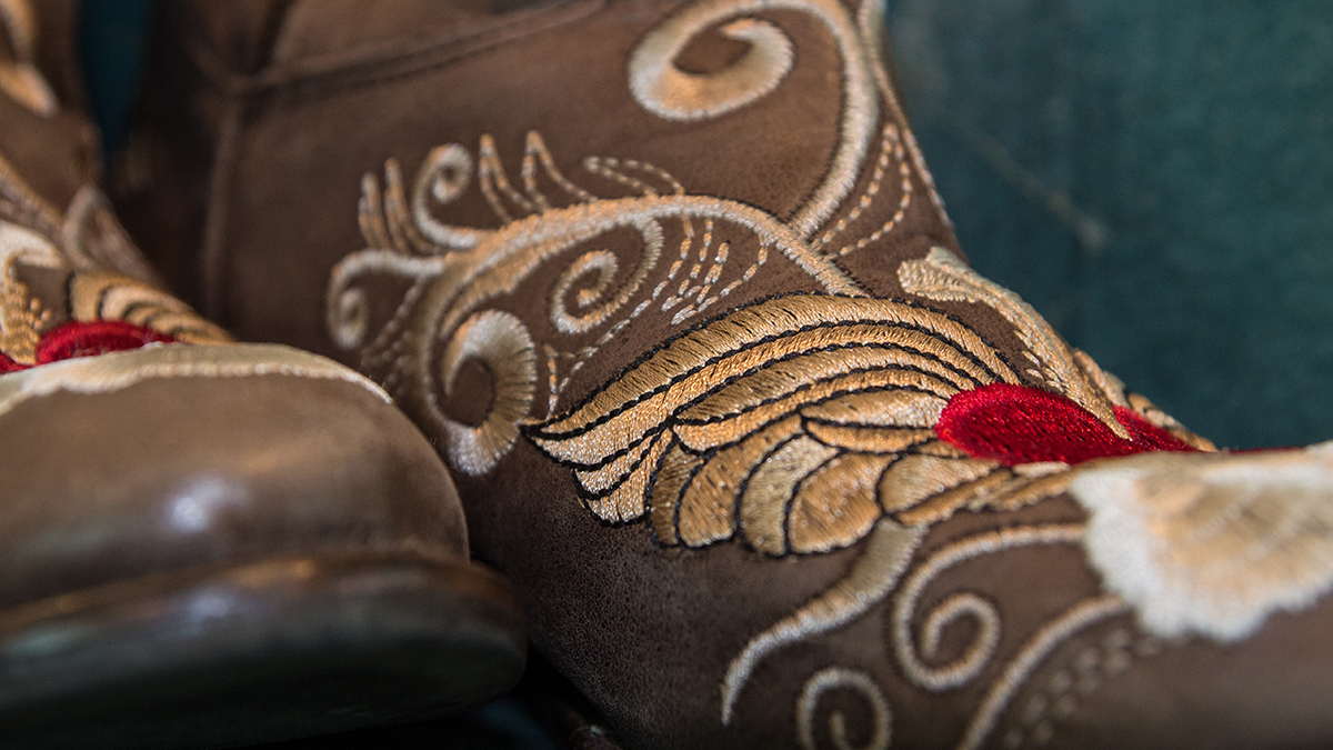 embroidered cowboy boots