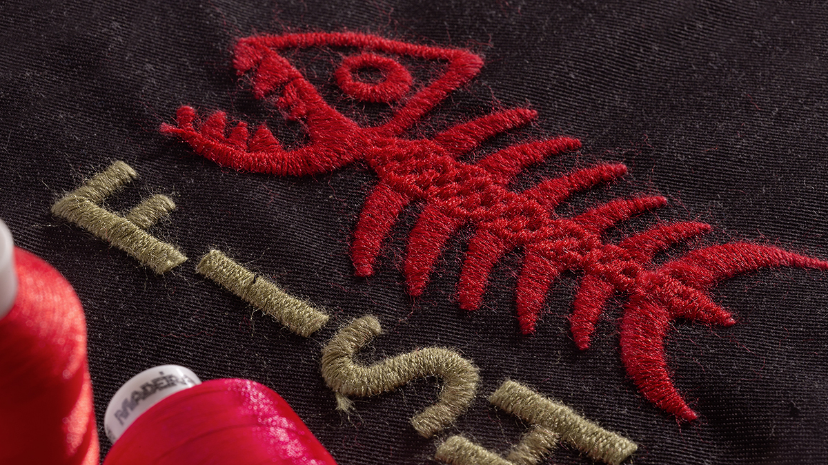 Wool embroidery design